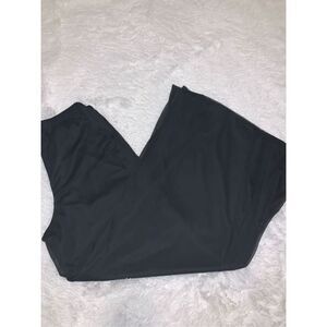 Vintage 90’s Y2K Black Double Layered Chiffon Super Wide‎ Leg Pants Small